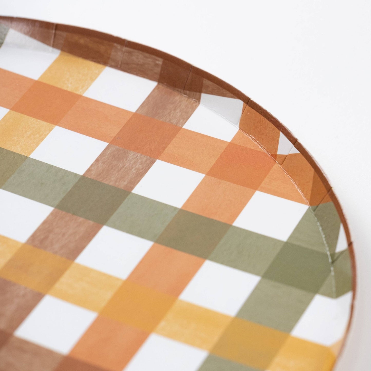 HAR25-DNP2- Harvest Plaid Dinner Plate