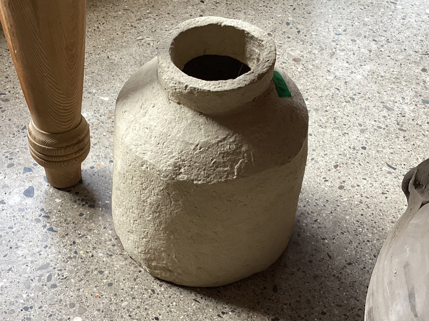 Vintage Indian Jug Shape Paper Maché vessel 4/26 #12