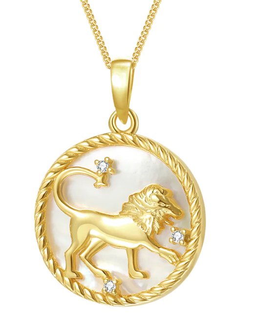 Leo-Astrological Zodiac Coin Collection Mother of Pearl