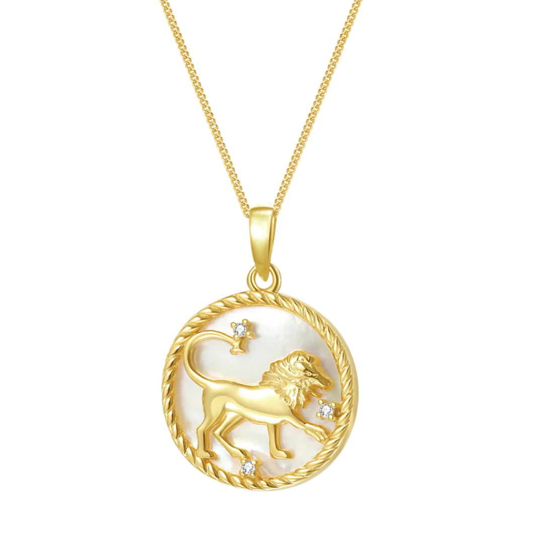 Leo-Astrological Zodiac Coin Collection Mother of Pearl