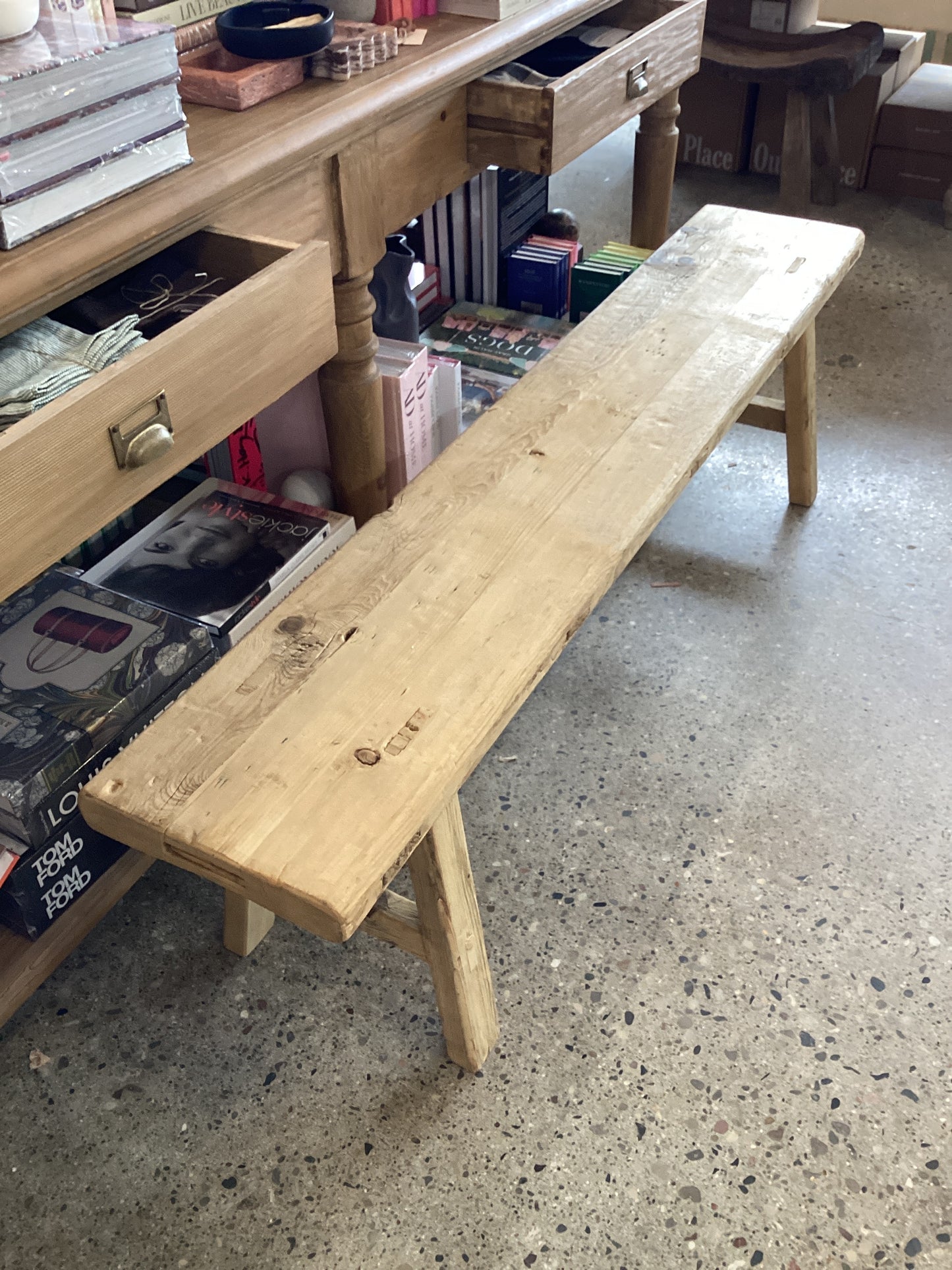 Cypress Reclaimed Wooden Bench