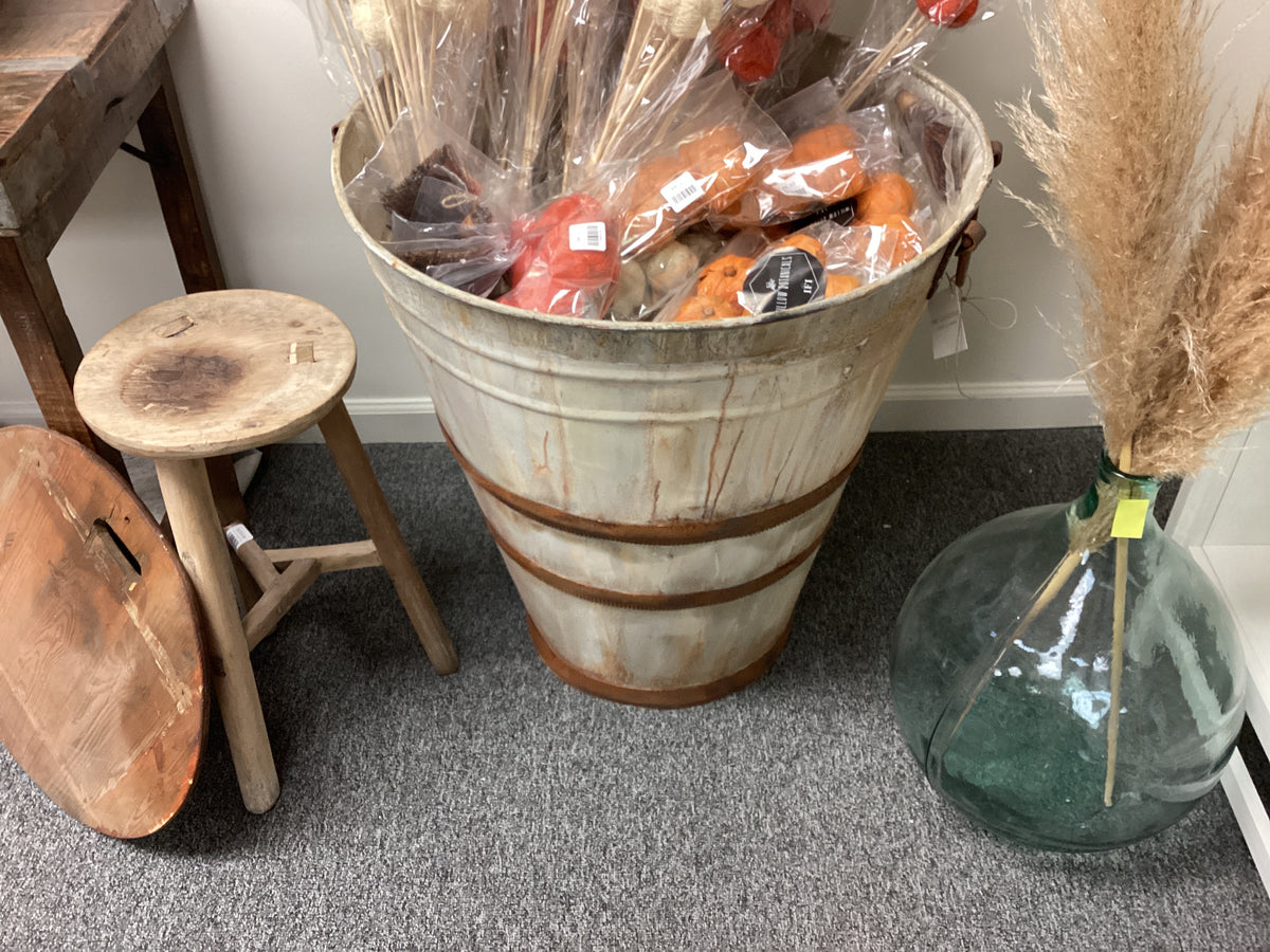 Large metal grape basket