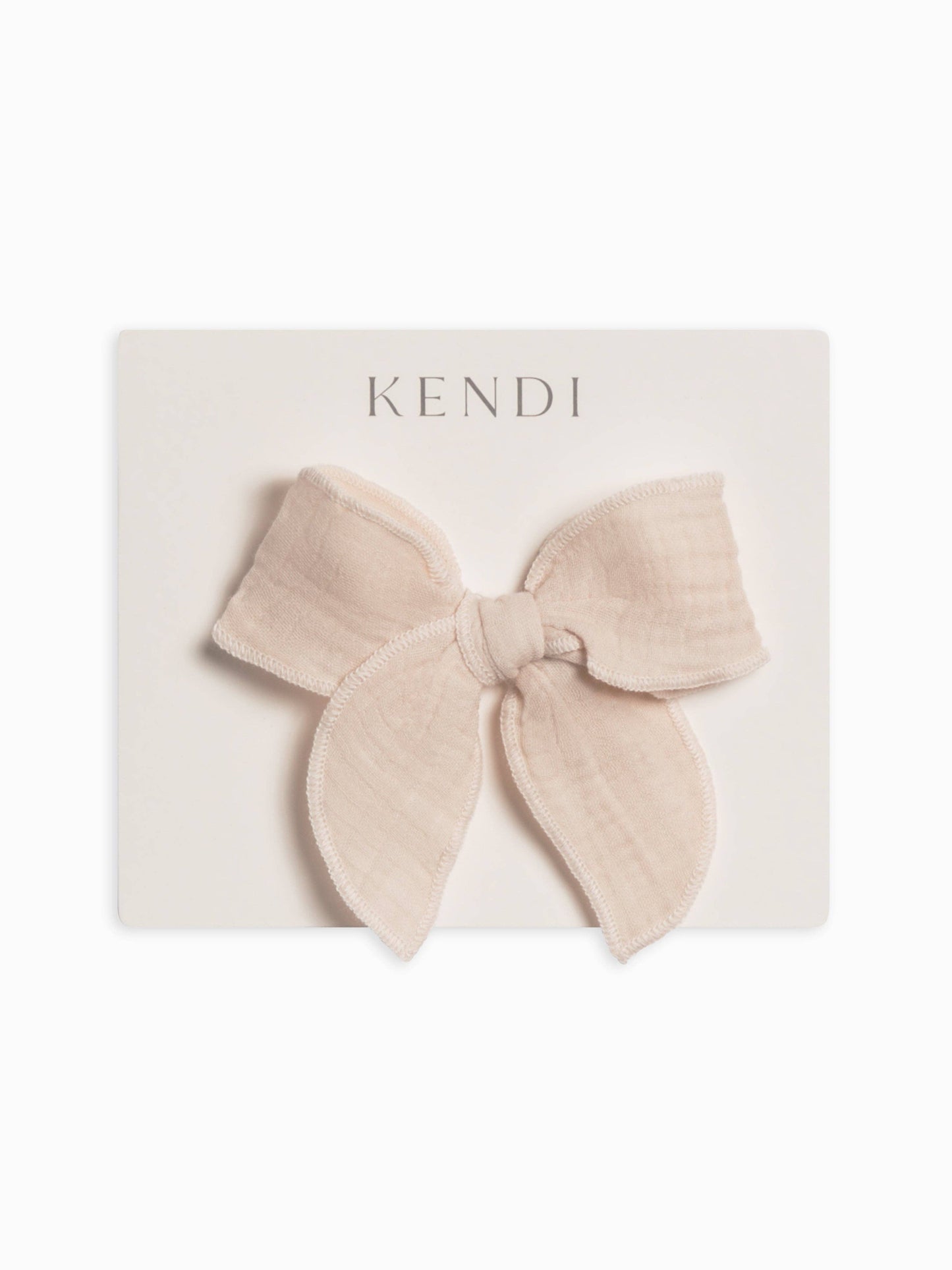 Muslin Bow Hair Clip