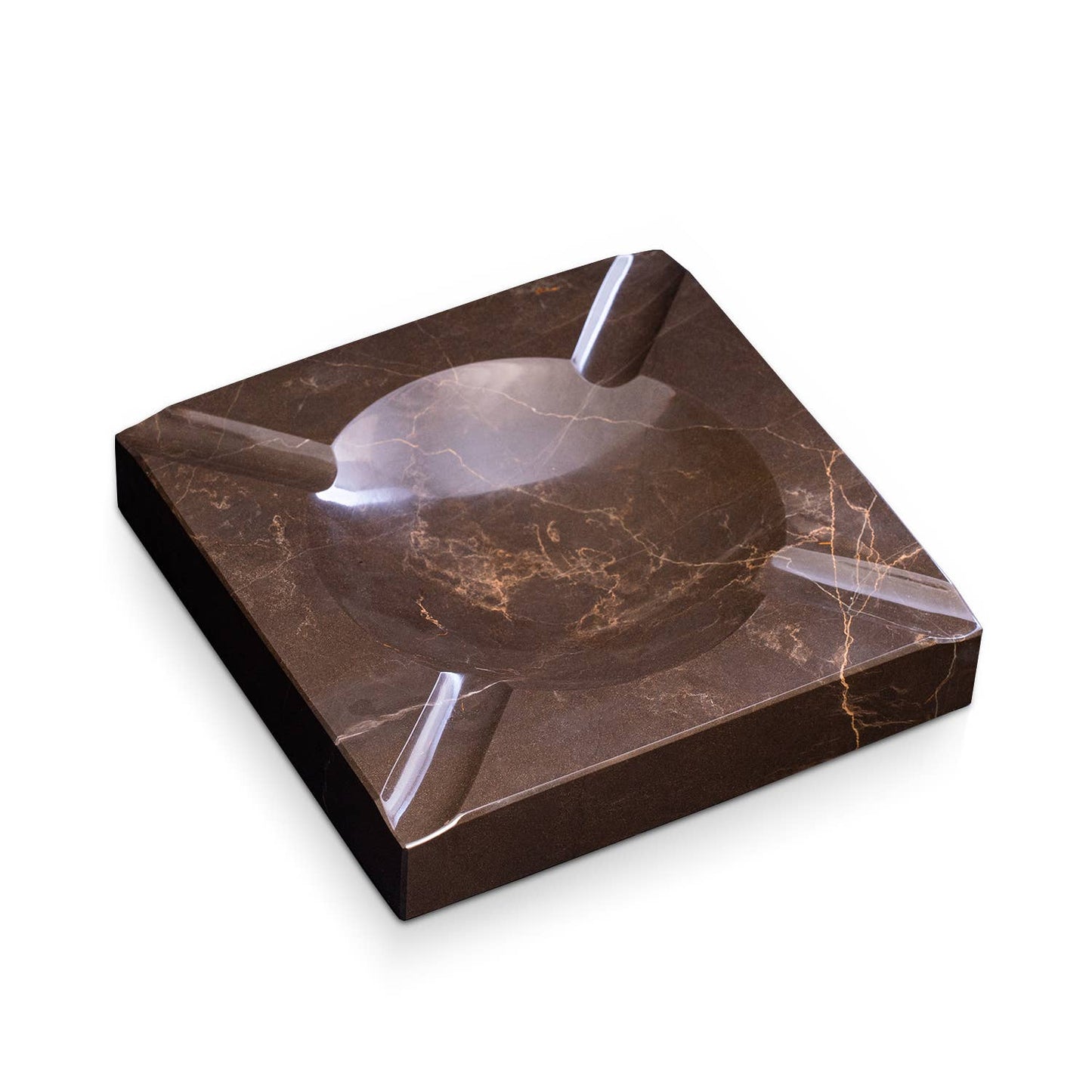 Marble Four Cigar Ashtray - Brown