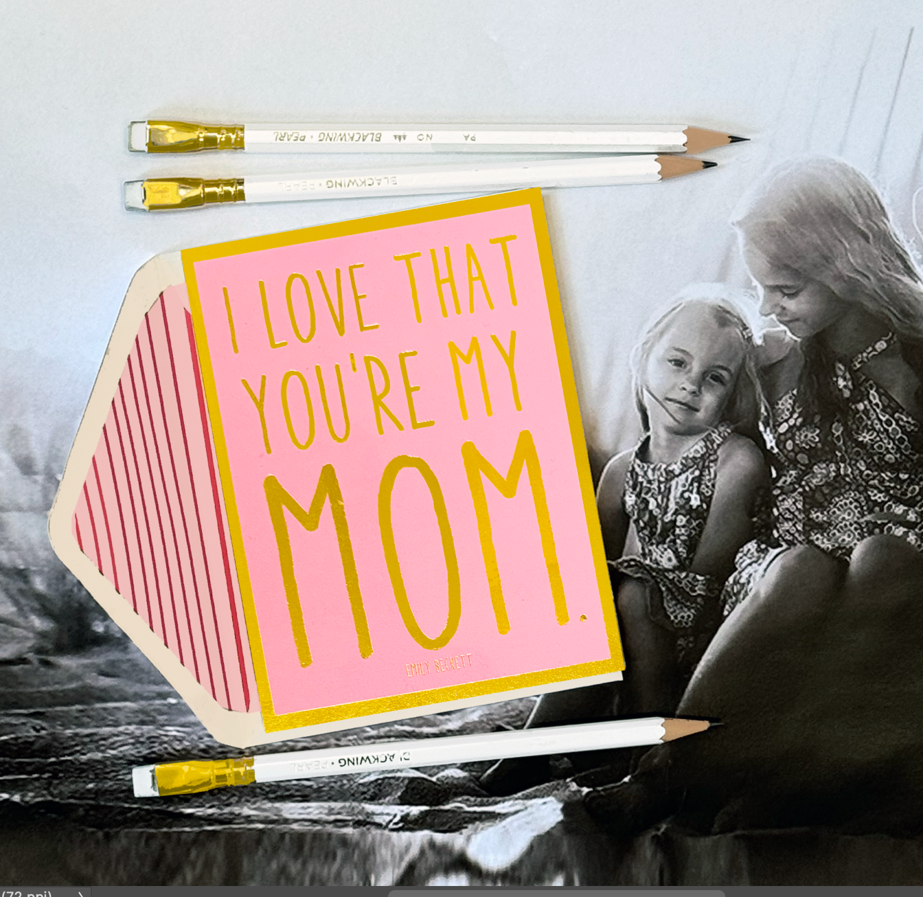 I Love That You're My Mom Greeting Card, Single Card or Boxe