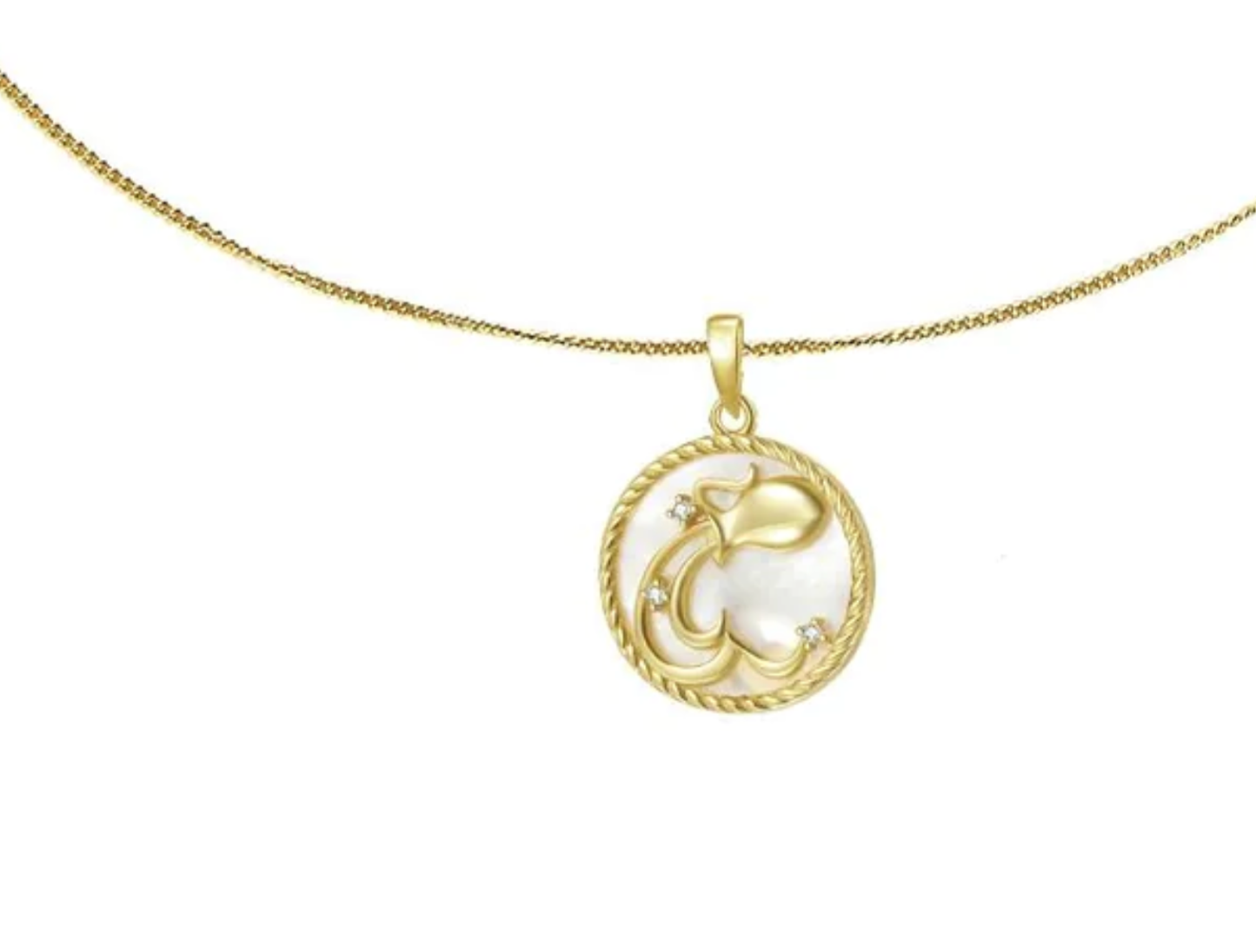 Aquarius-Astrological Zodiac- Mother of Pearl- Collection