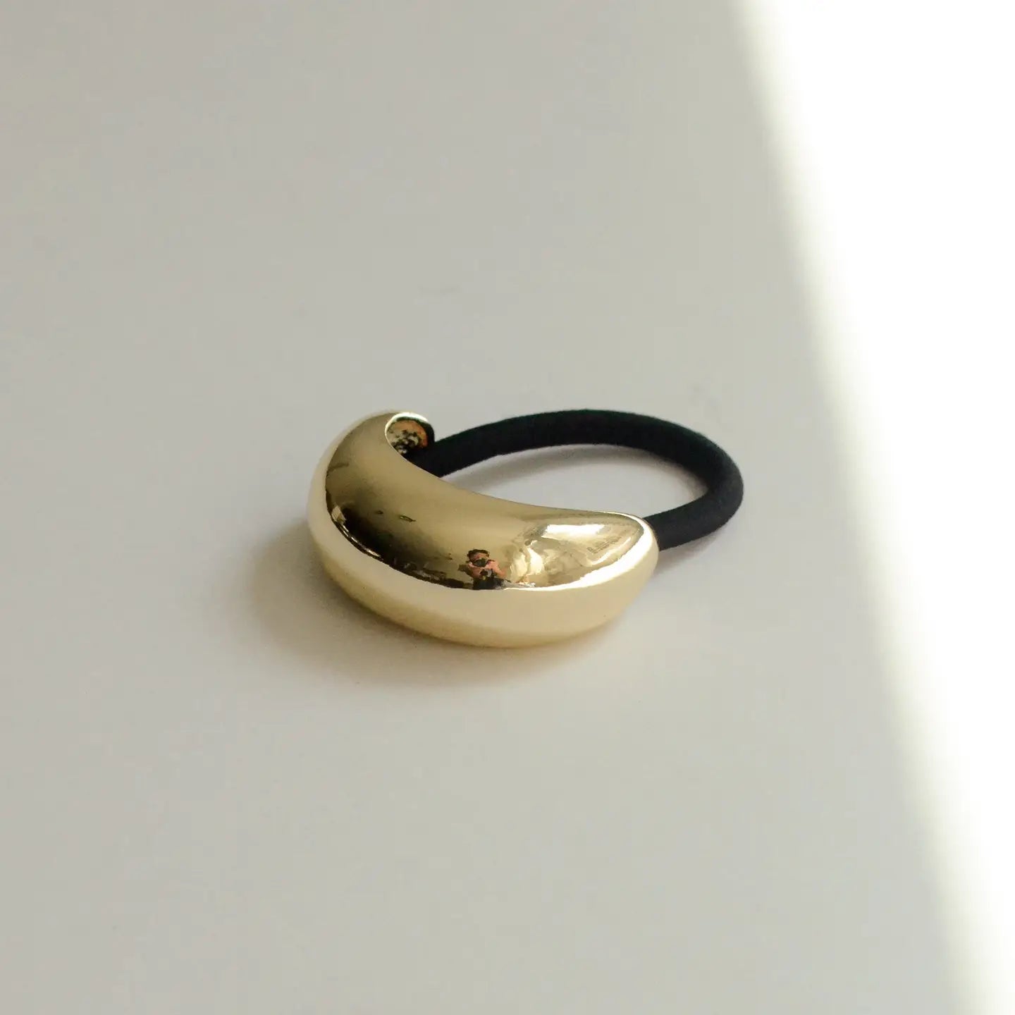 Narrow Crescent Metal Hair Cuff