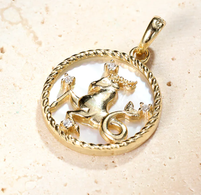 Capricorn-Astrological Zodiac- Mother of Pearl Collection