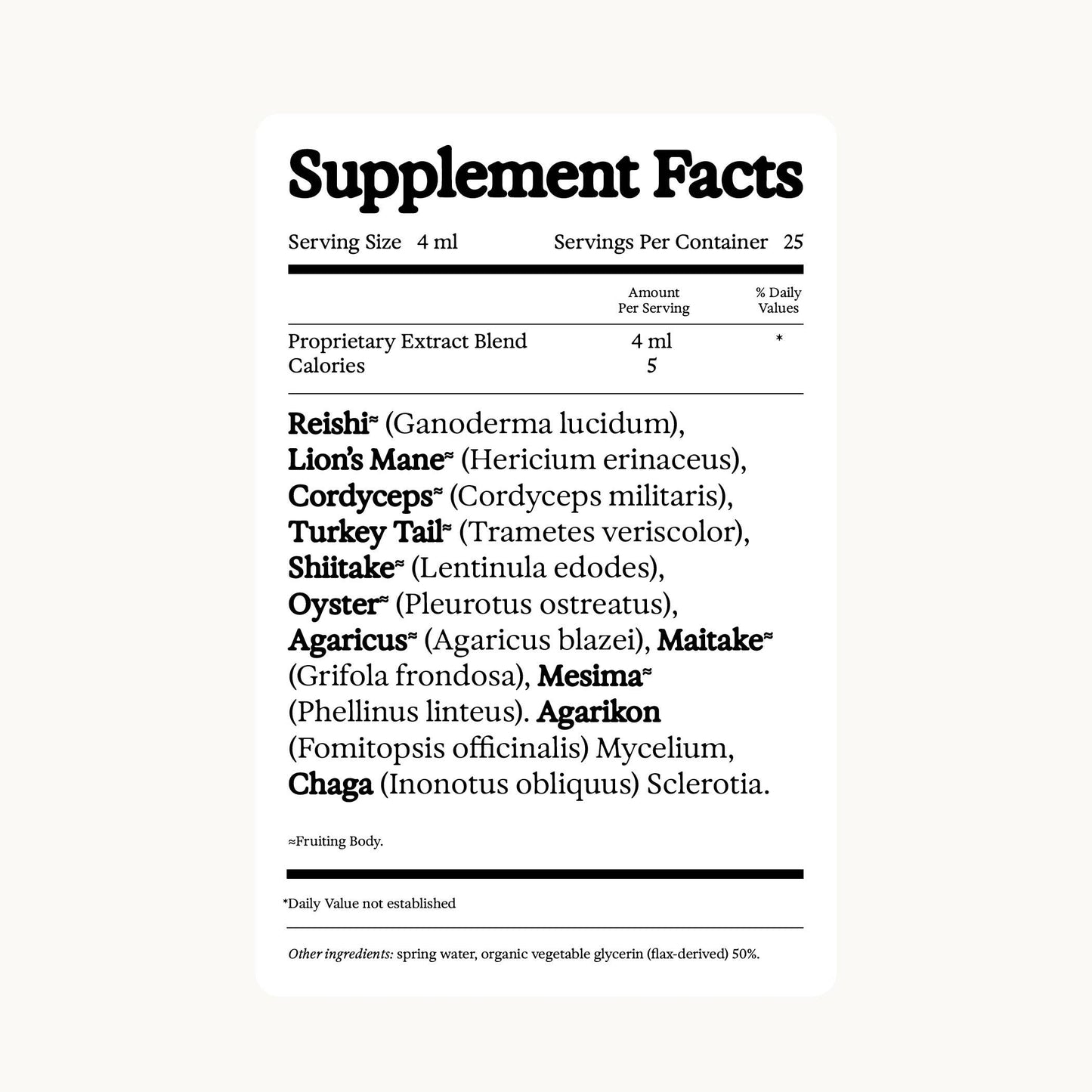 11:11 Super Multi-Mushroom Tincture Alcohol Free
