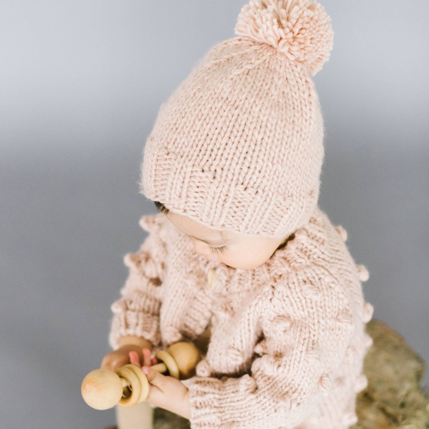 Popcorn Cardigan Blush Baby Kids Fall Winter Holiday Sweater