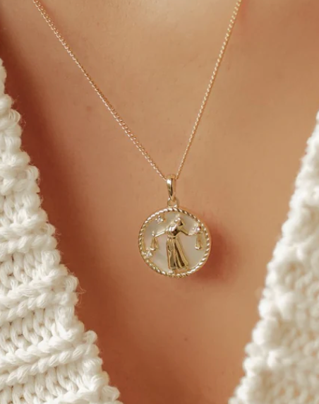 Libra- Astrological- Zodiac- Mother of Pearl Collection