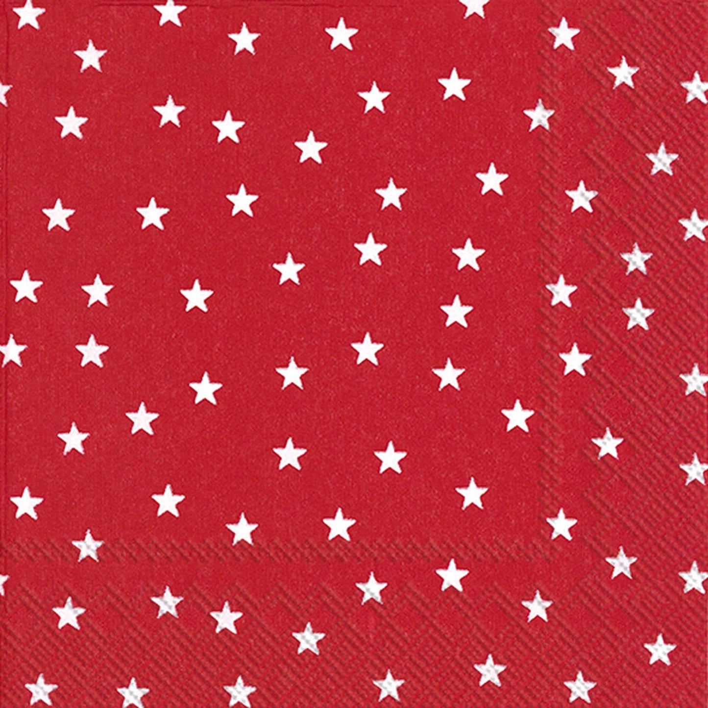 Paper Cocktail Napkins Pack of 20 Little Stars red Patriotic