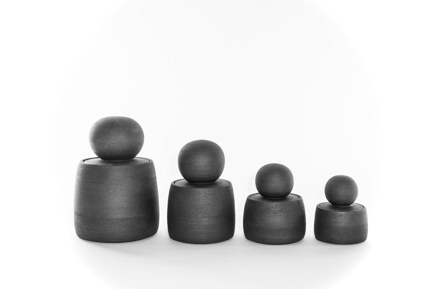 Charcoal Black Stash Jars