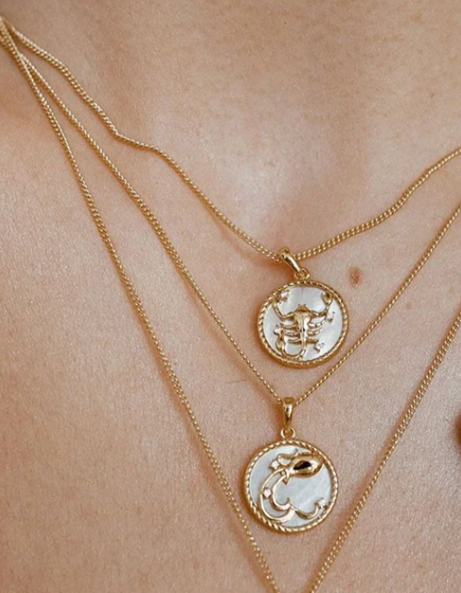 Scorpio-Astrological-Zodiac Collection- Mother of Pearl