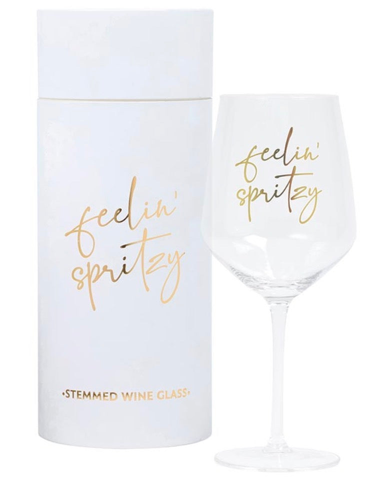 Santa Barbara - Stemmed Wine Glass (Feeling Spritzy)