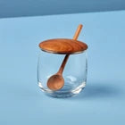 Be Home Glass Jar with Teak Lid & Spoon