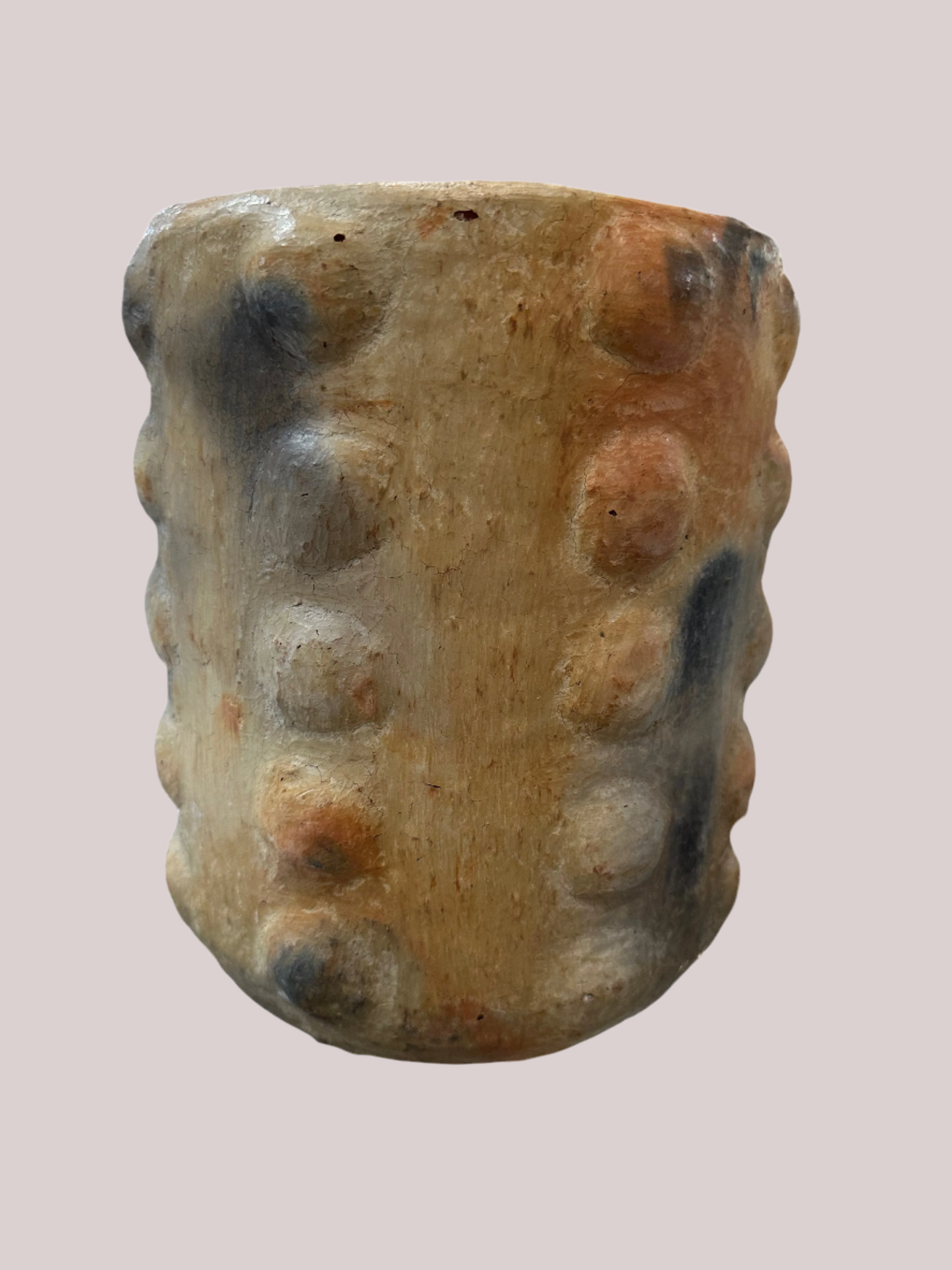 Small Tunisian Bumpy Cylinder Vase