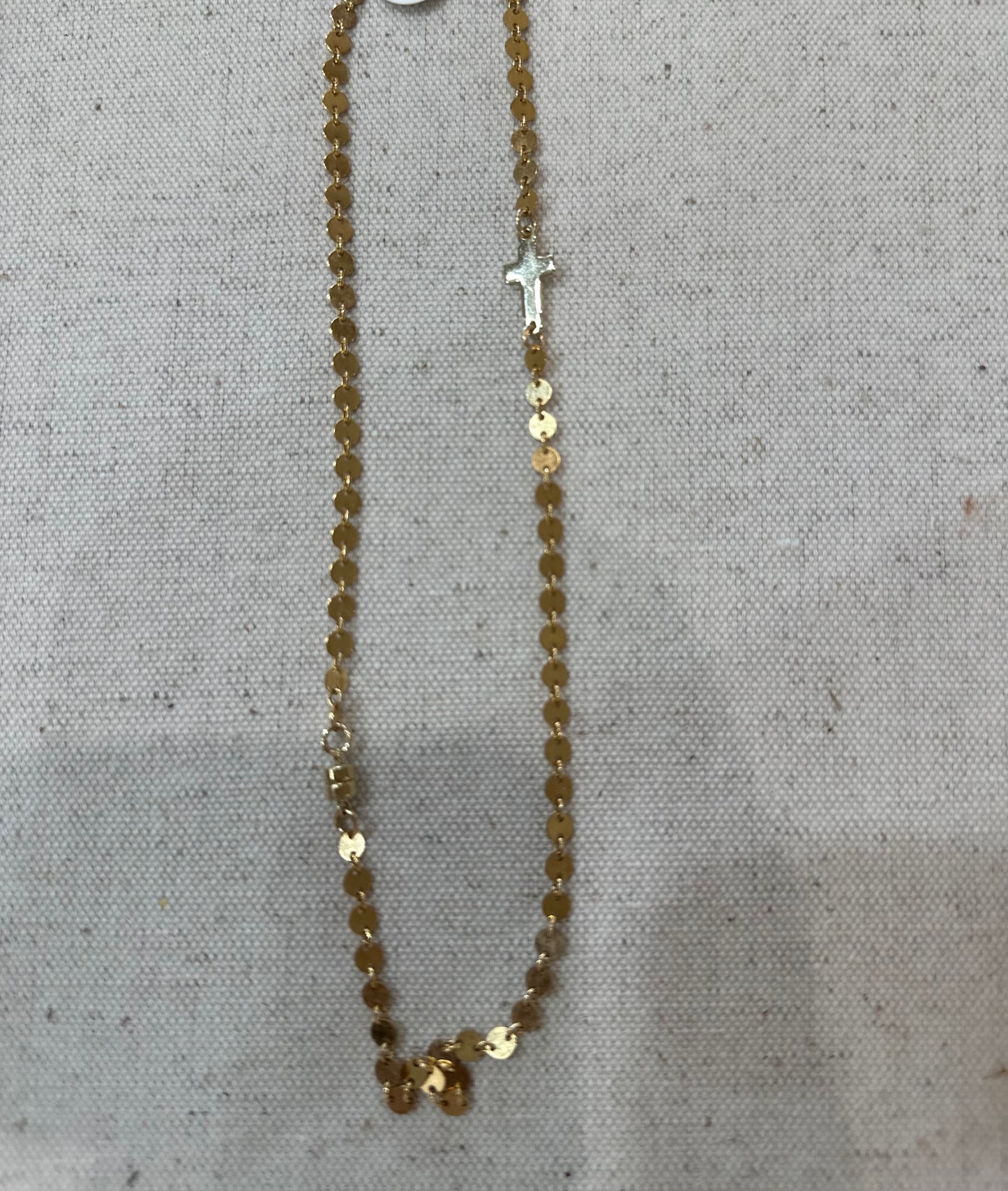 Purple Sky Jewels Chain with Cross Necklace