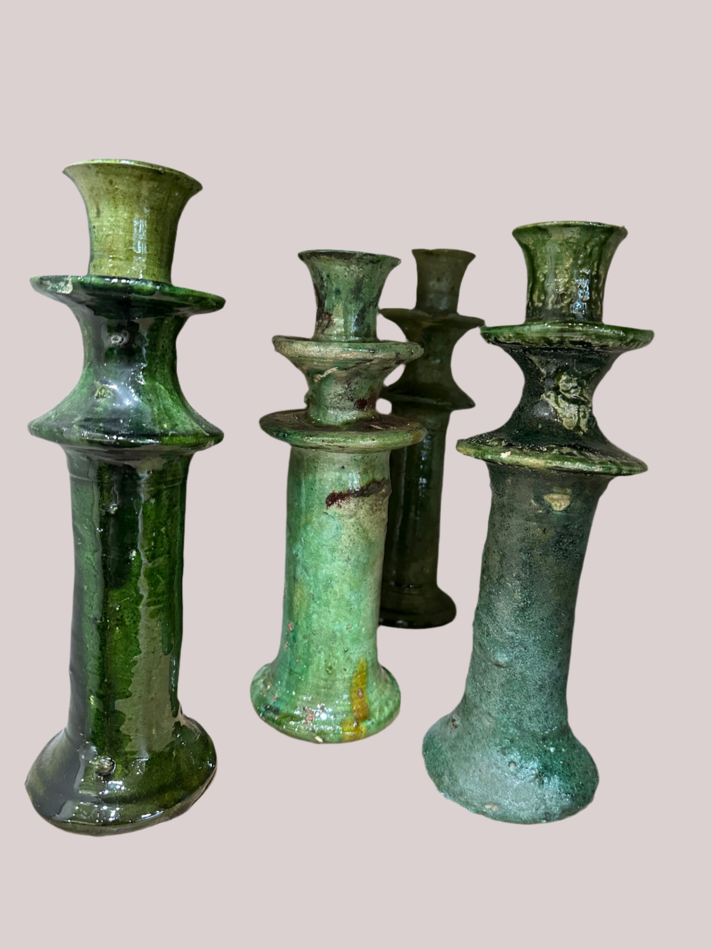 Moroccan Green Glazed Candle holder