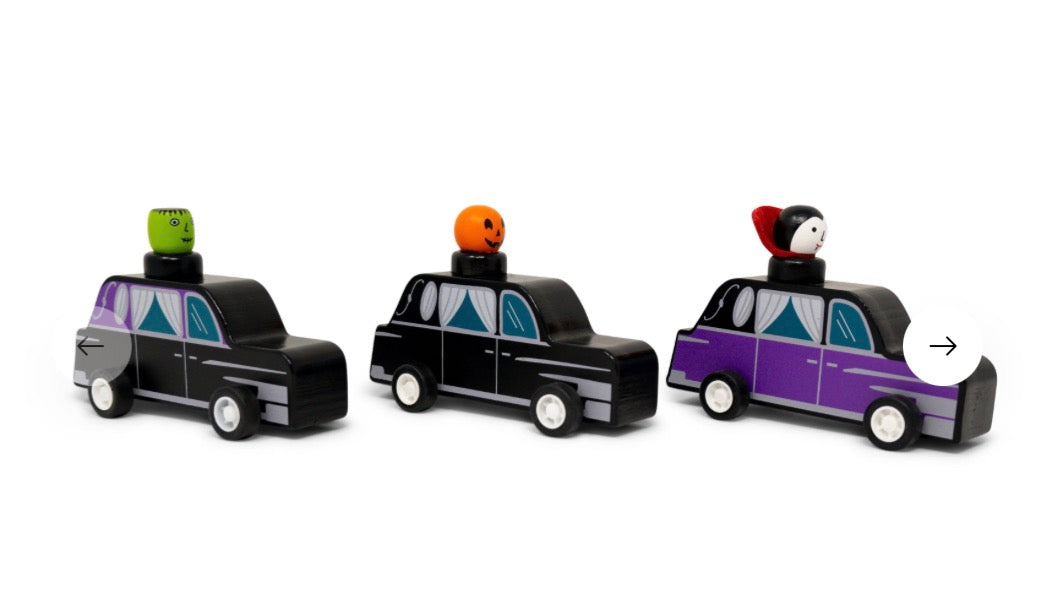 Jack Rabbit Spooky Friends In Pullback Hearses