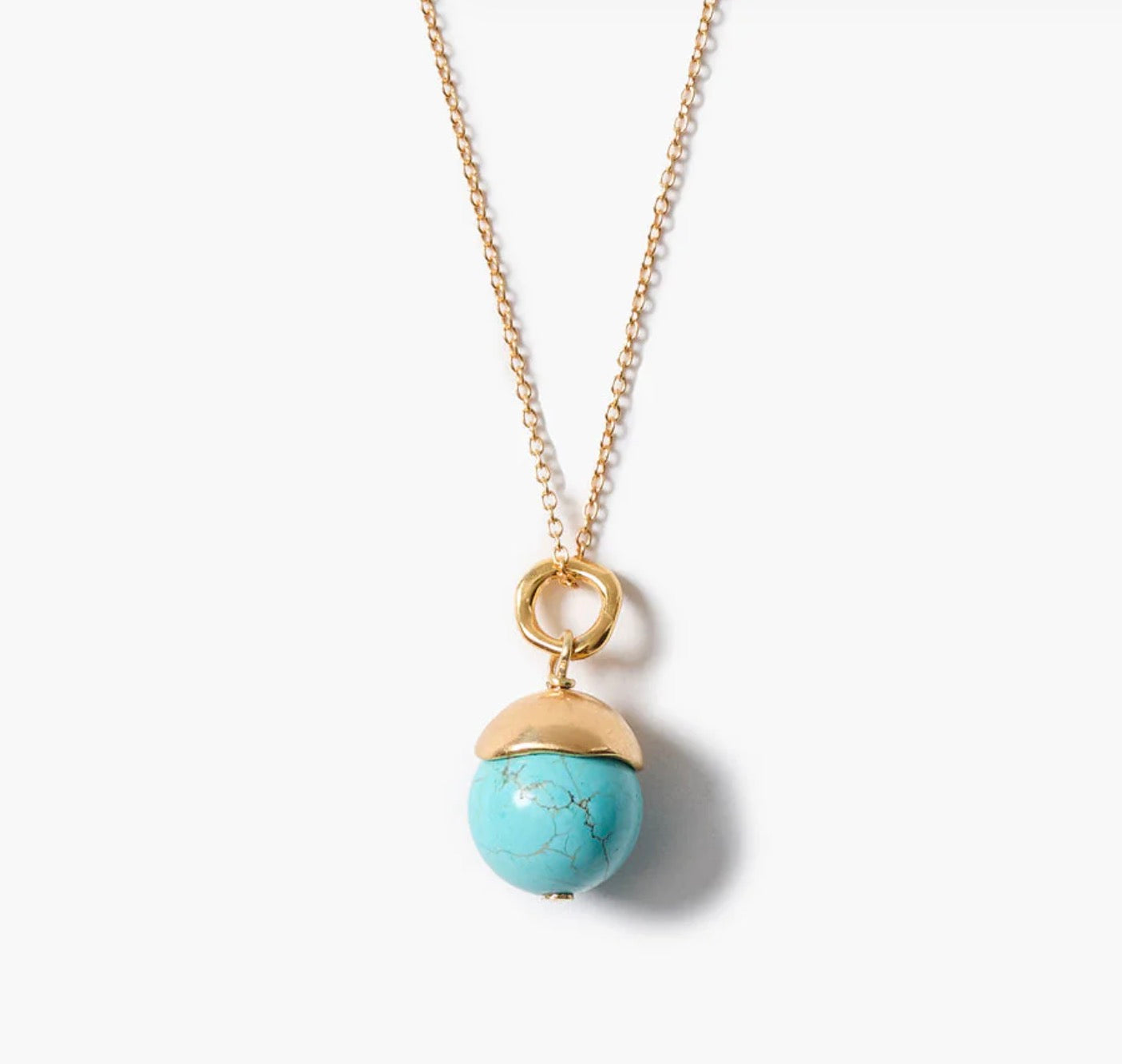 Chan Luu Bell Pendant Necklace Turquoise