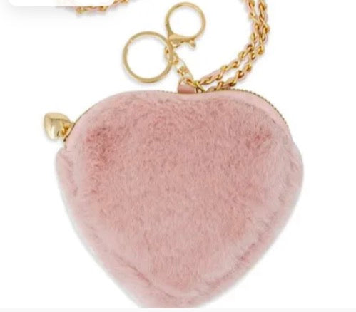 Tiny Treats Light Pink Fur Purse
