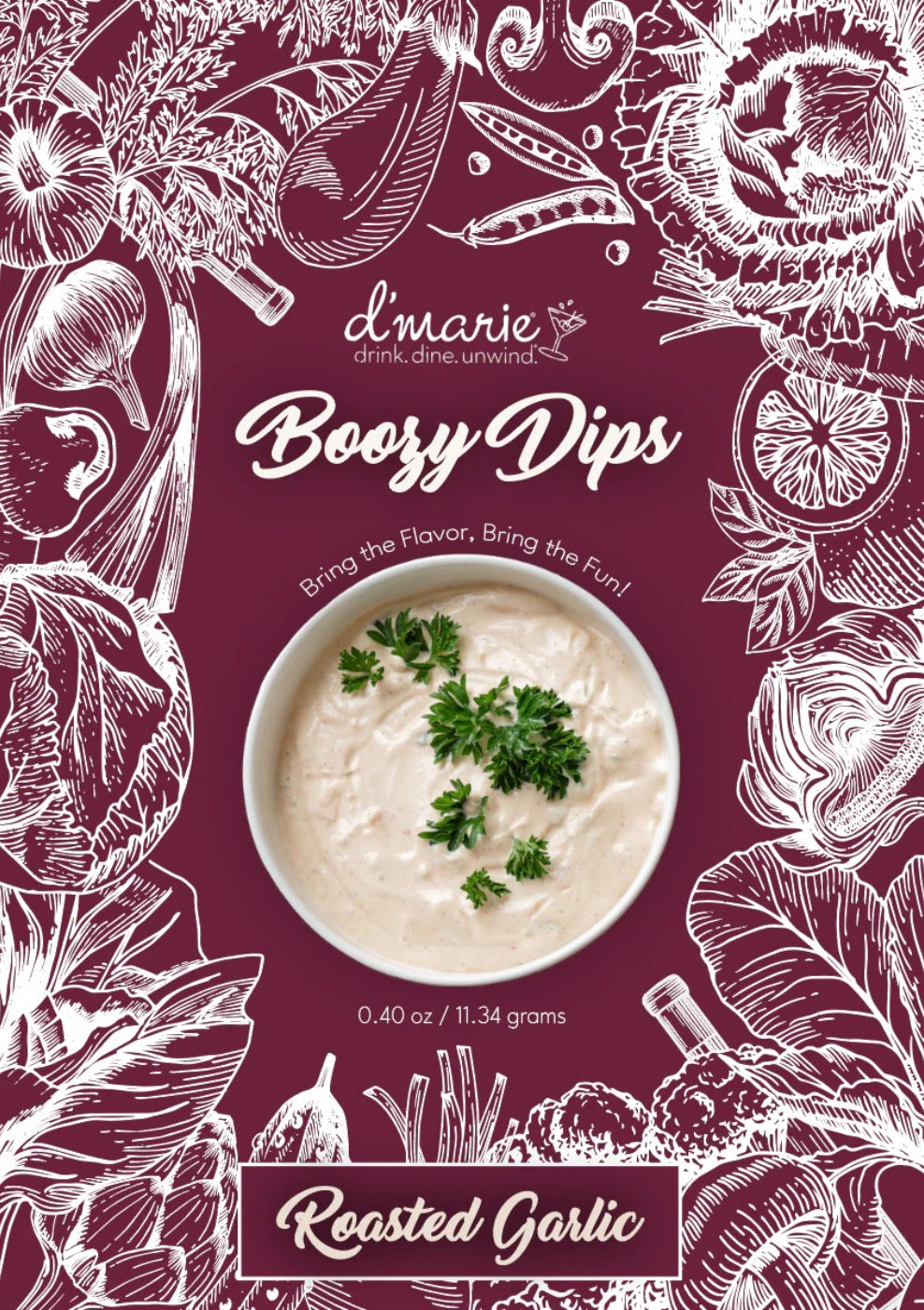 D’Marie 0.4 oz Roasted Garlic Dip
