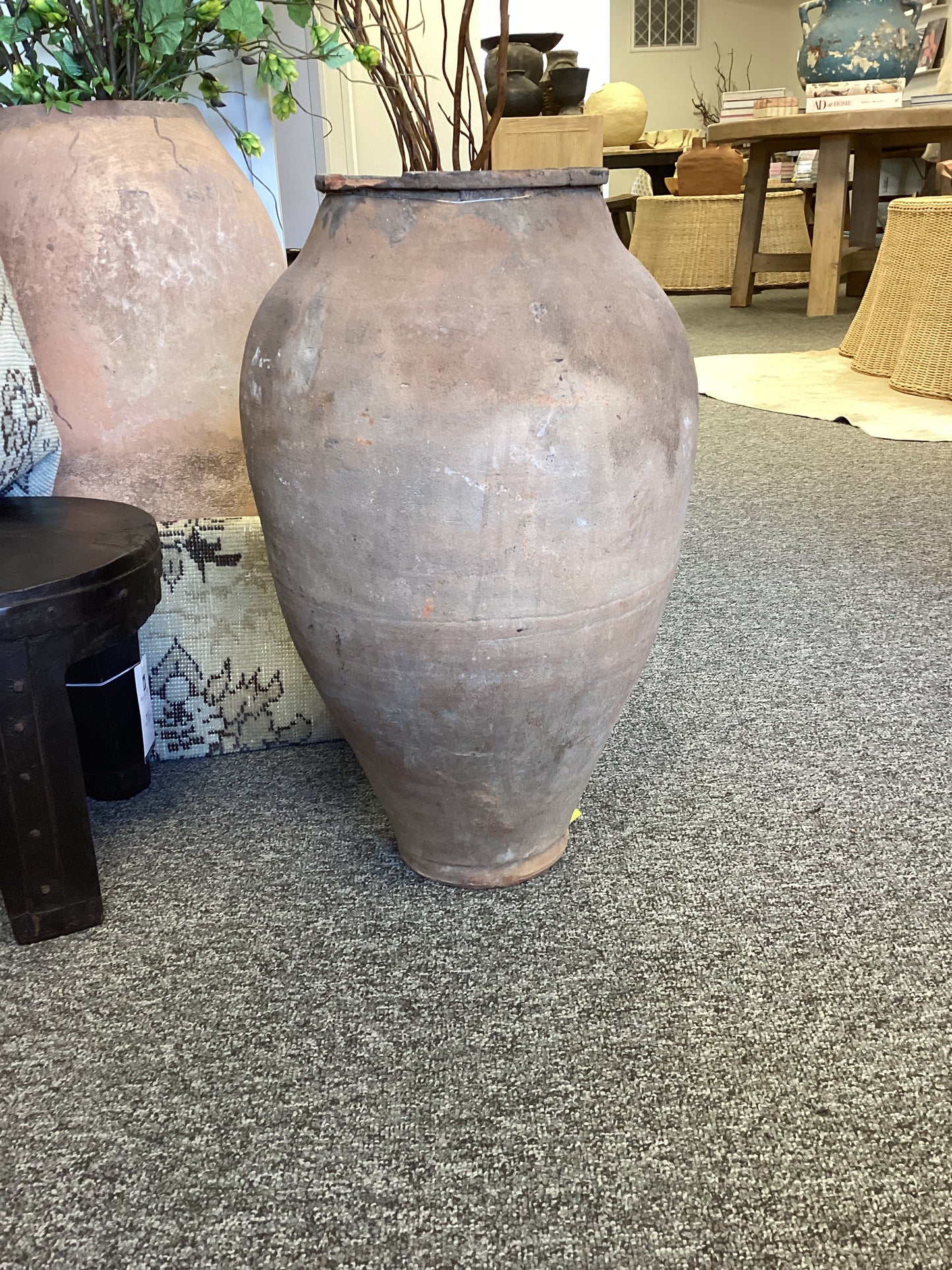 Vintage Mediterranean Jar Large Mixed