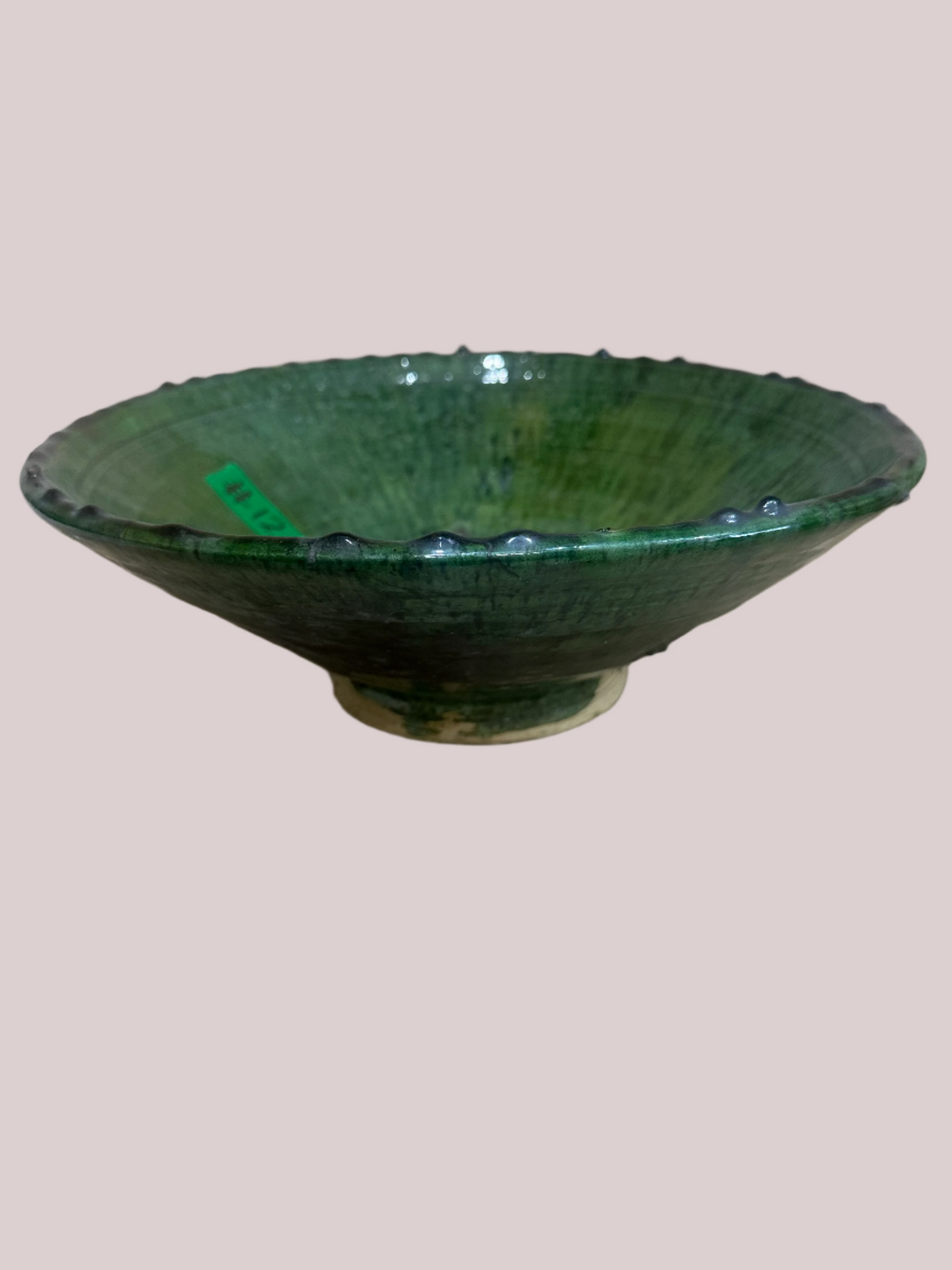 Glazed Moroccan green bowls
