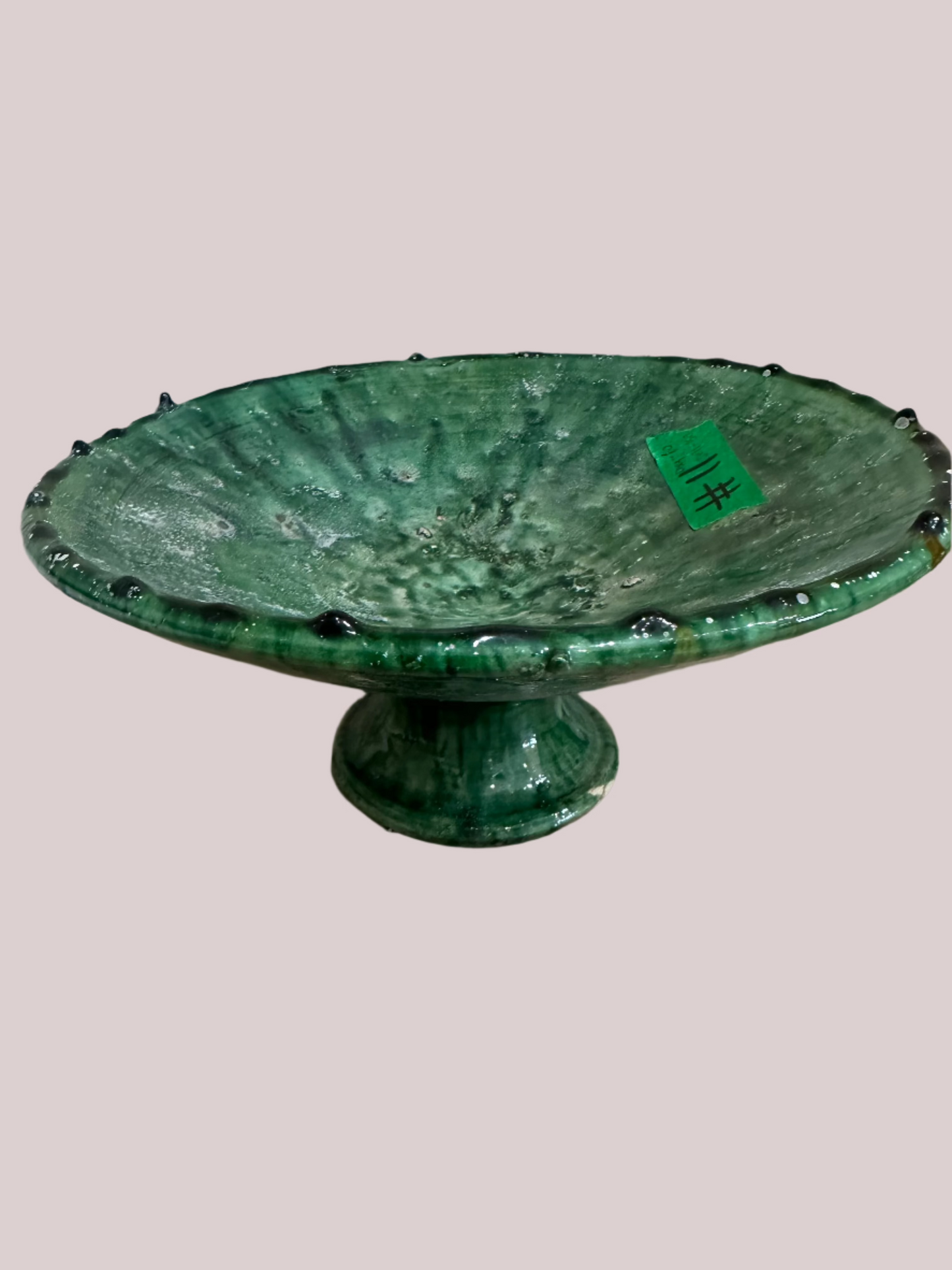 Glazed Moroccan green bowls