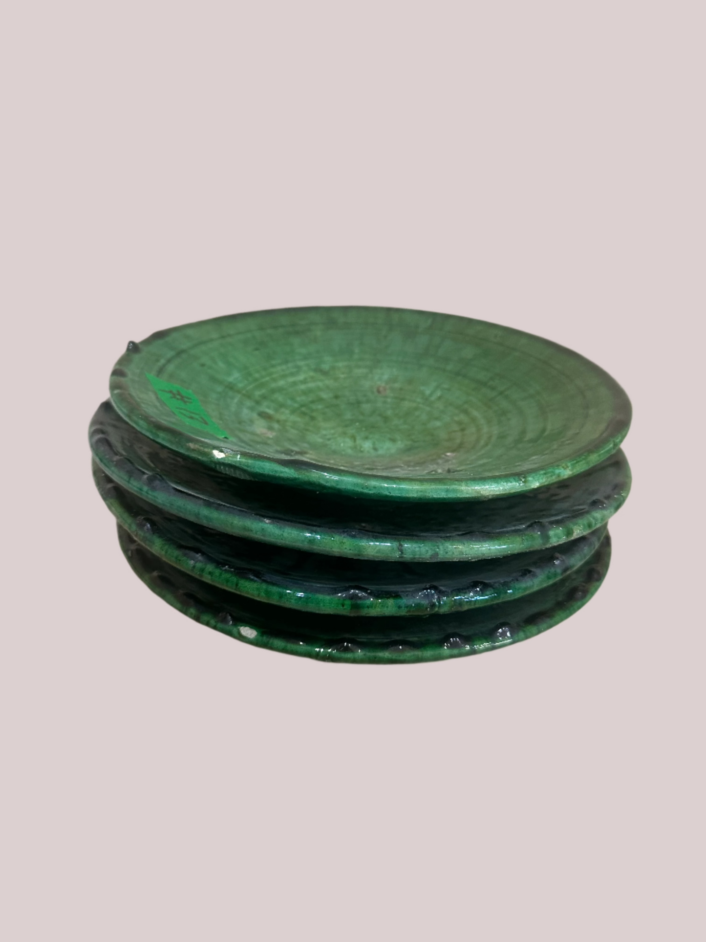 Glazed Moroccan green bowls