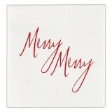 Face to Face Ceramic Napkin Tray + Napkins - Merry Merry