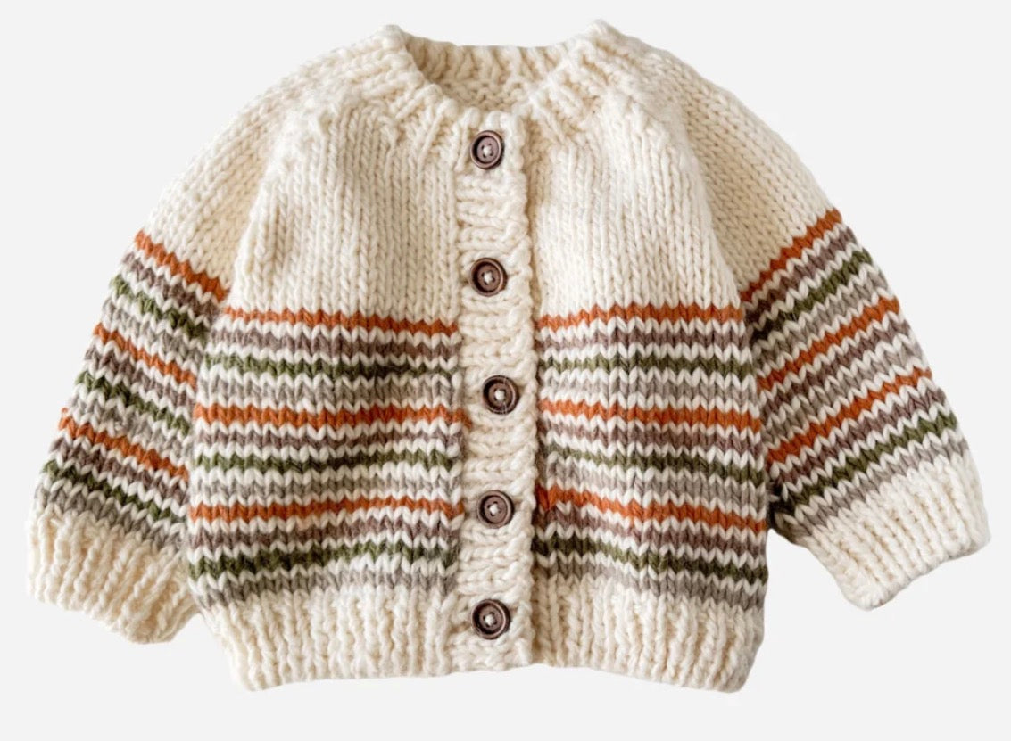 The Blueberry Hill - Woodland Stripe Cardigan