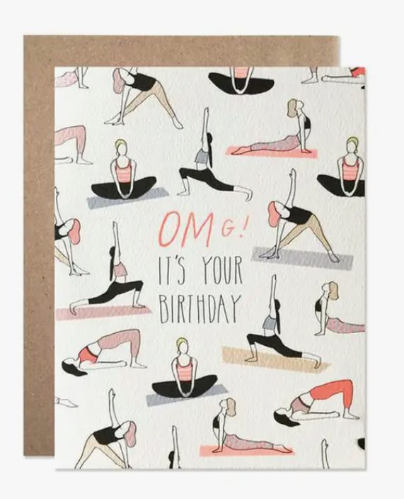 Birthday Omg Yoga Card