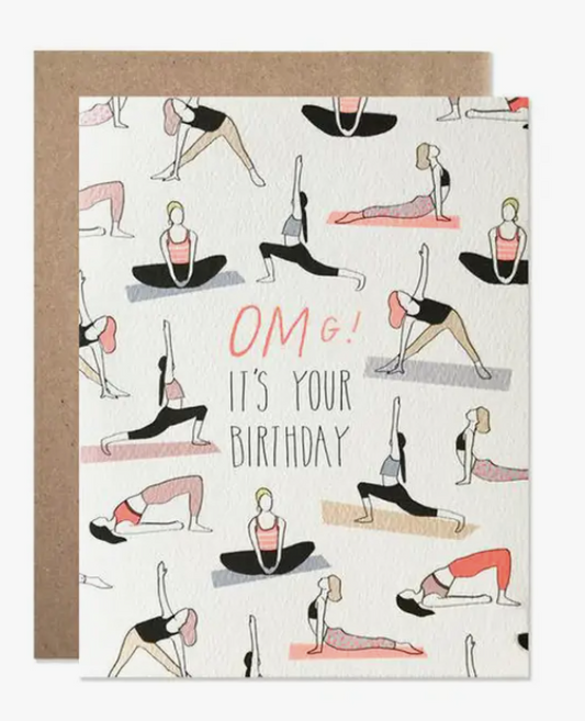 Birthday Omg Yoga Card