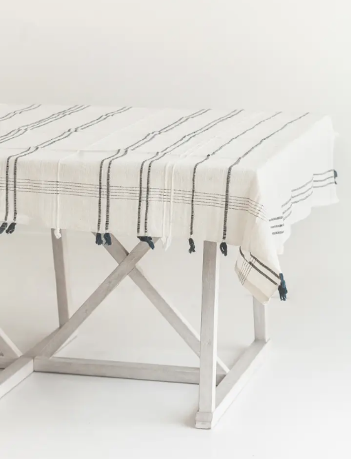 Ribbons Cotton Tablecloth