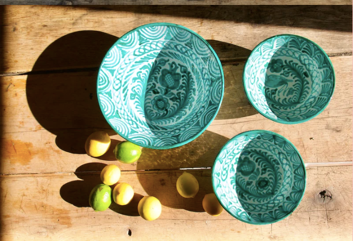 Large Bowl-Hand Painted Traditional Designs