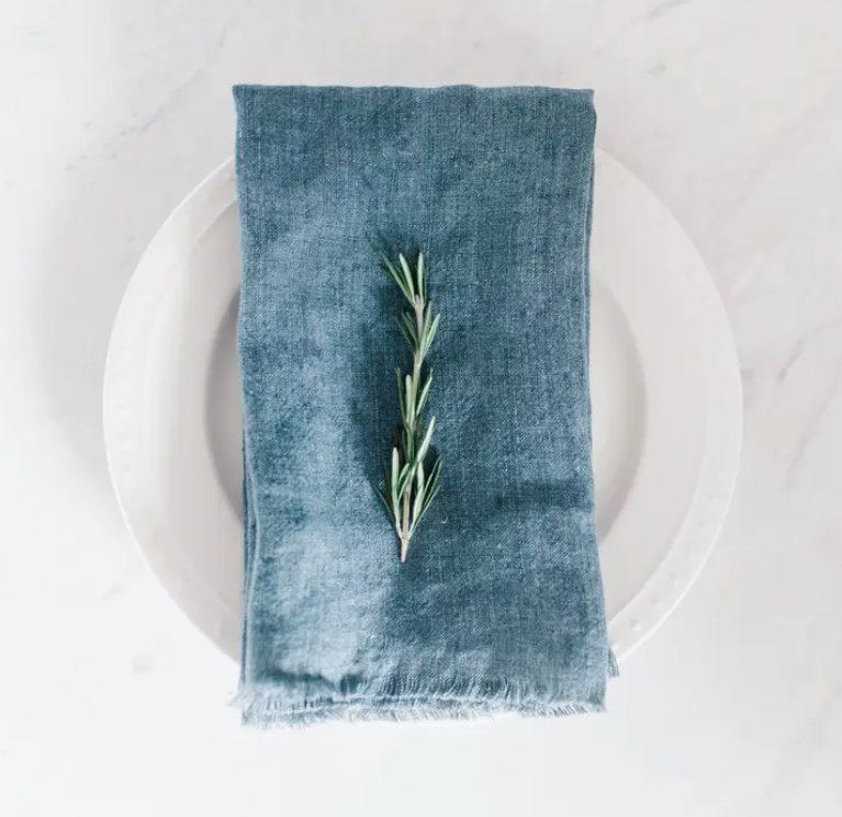 S/4 Stone Washed Linen Dinner Napkin