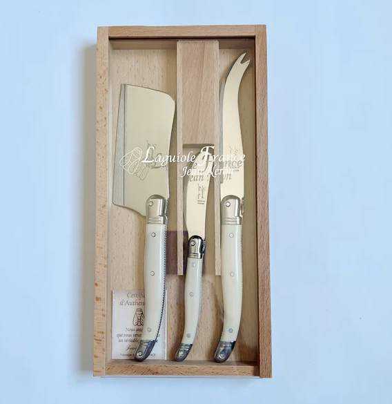 Large Platine Ivory Cheese Utensils