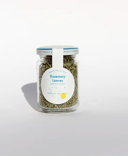 Rosemary Leaves Glass Jar