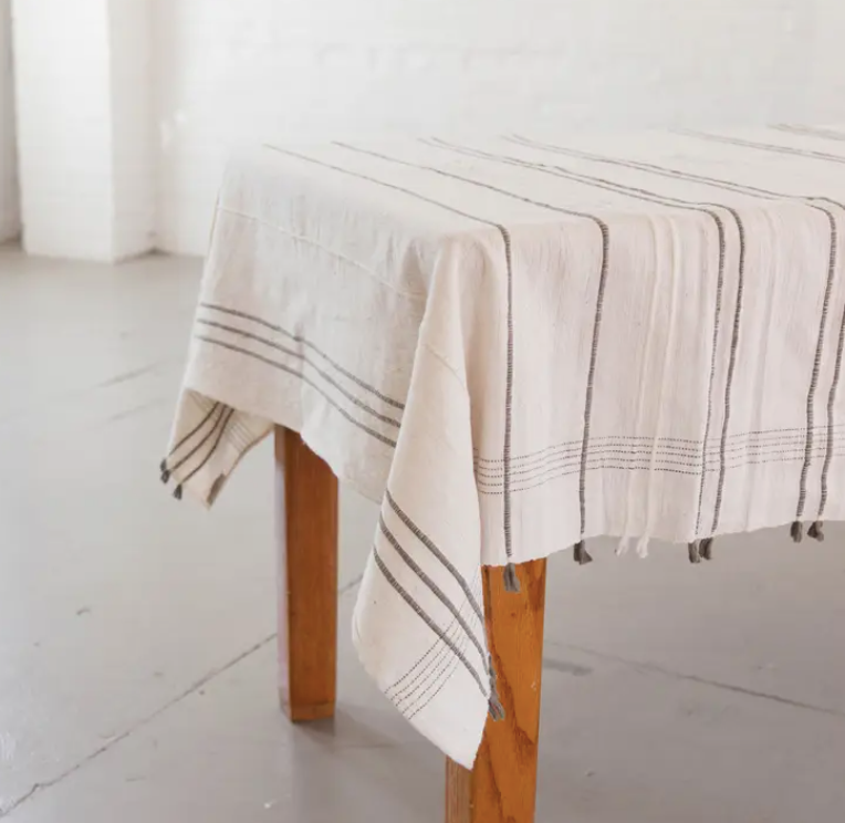Ribbons Cotton Tablecloth