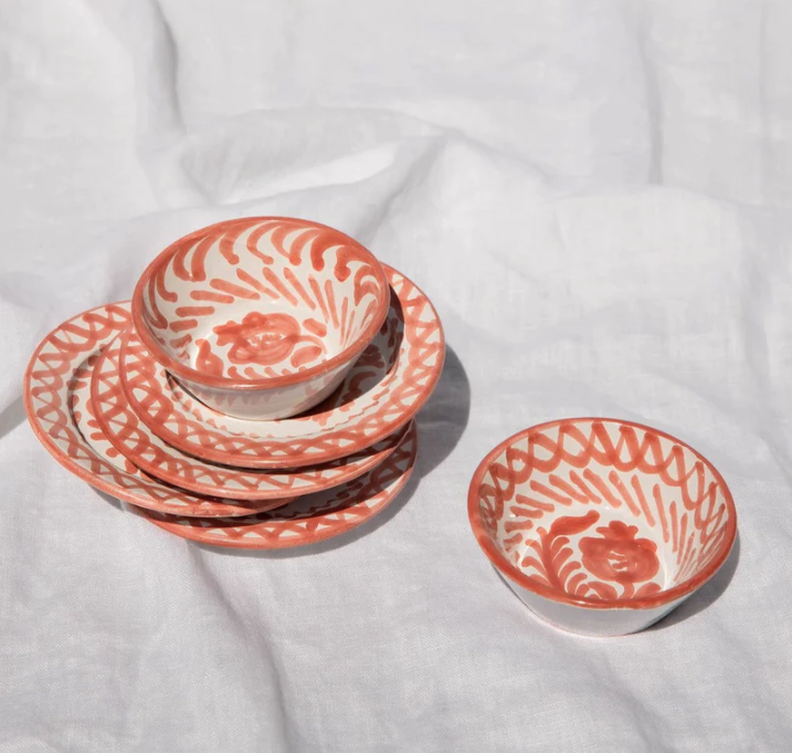 Small Bowl-Hand Painted Traditional Designs set of 2