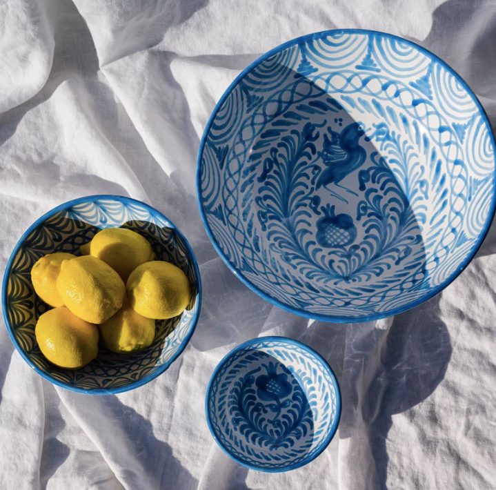 Large Bowl-Hand Painted Traditional Designs