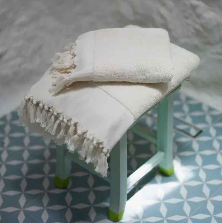 Plain Terry Hand Towel-Natural