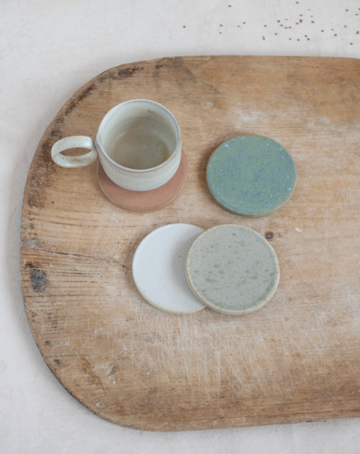 Stoneware Coasters,Set of 4