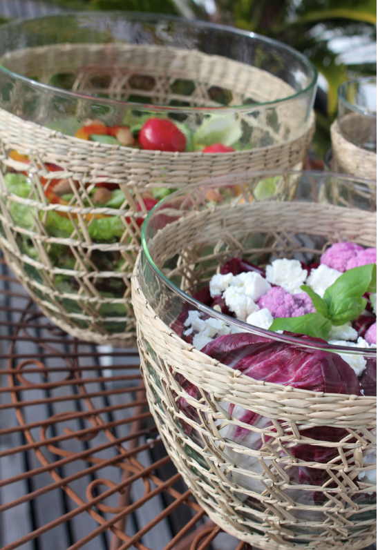 Seagrass Cage Salad Bowl