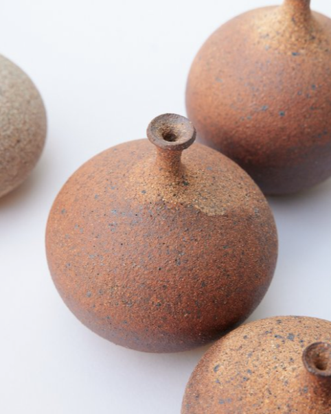 Red Stone Bud Vase