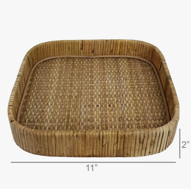 Cayman Tray- Rattan