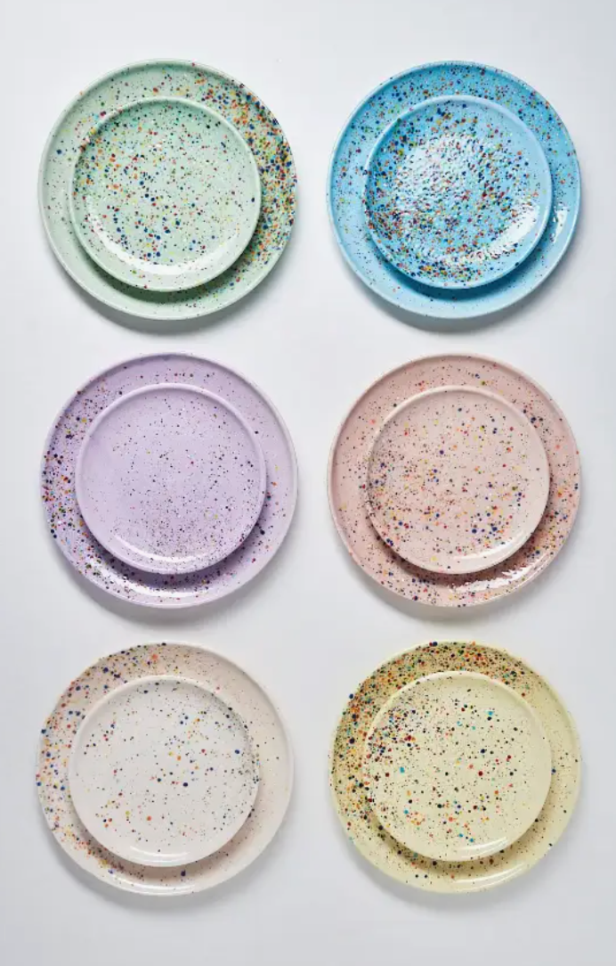 Mix 6 Pieces Party Salad Plate 21cm