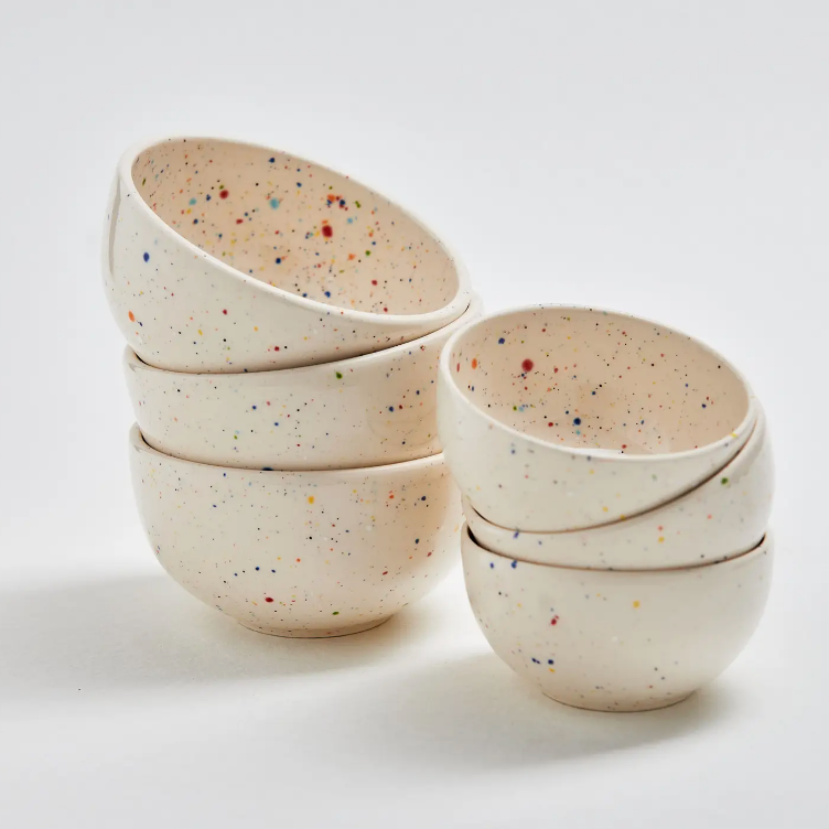Set of 2 Party Mini Bowl - White